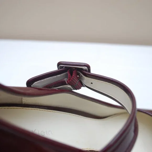 Calvin Klein Burgundy Mary Jane Heels - Picture 6 of 11